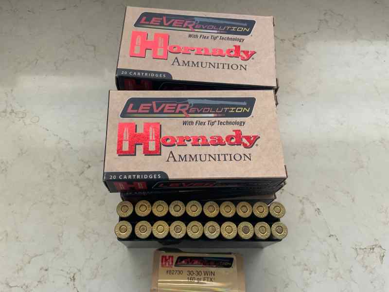 30-30 Win.Hornady Leverevolution  160gr.