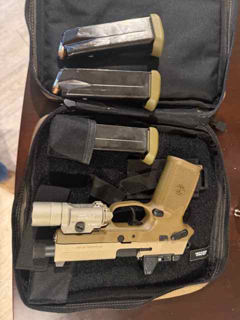 Fnx .45 tactical fde with rmr and surefire