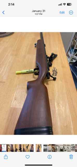 Kimber 84 g target 22  rifle 725.00