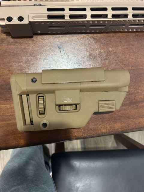 B5 Collapsible Precision Stock Long Coyote Brown