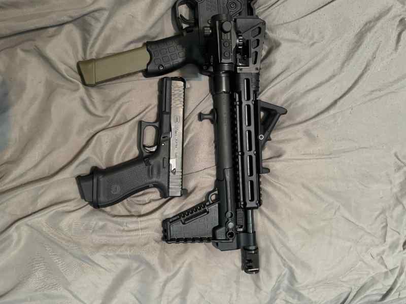 Glock 17 MOS and keltec sub 2000