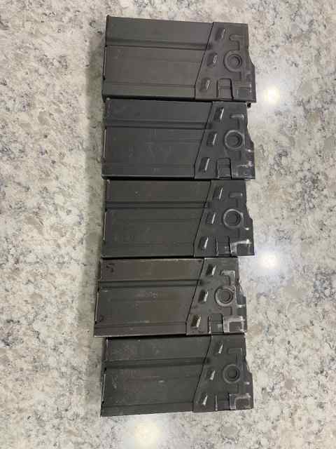 FS: 5x German HK G3 / HK91 20-Round Steel Mags