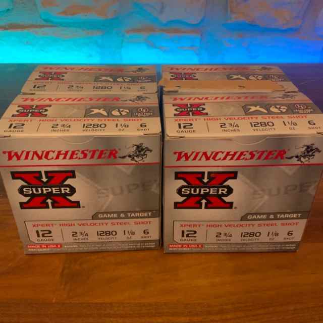 Winchester Super-X 12 Gauge Ammo, 6 shot, 100 rds