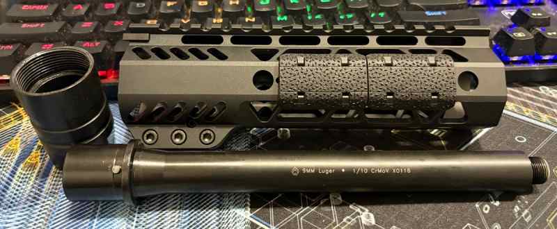 BA 8.3” 9mm EPC Barrel &amp; 7” Handguard w/ Nut