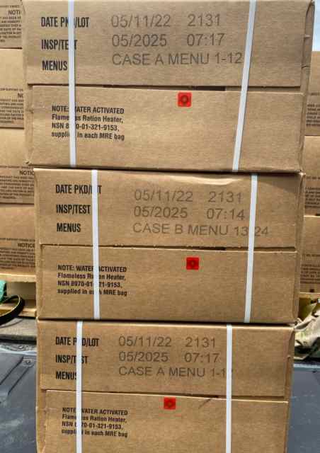 Fresh New MRE&#039;s MAY 2025 INSPECTION DATE