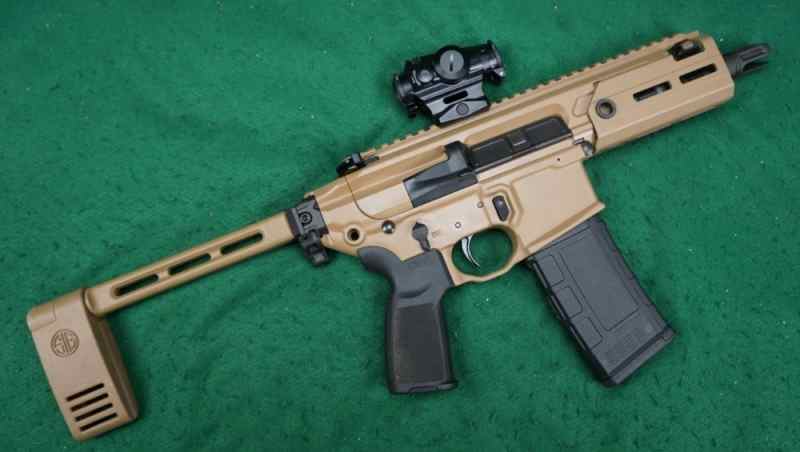 Sig Sauer MCX Rattler Pistol w/ Brace &amp; Romeo 4T