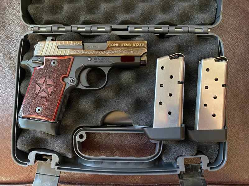 Sig Sauer P938 Texas Special Edition 9mm Pistol