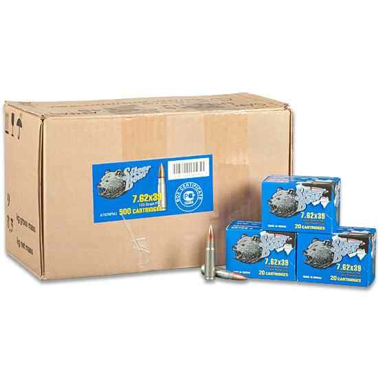 Bear Ammunition Silver Bear 7.62x39mm Ammo 123 Gr