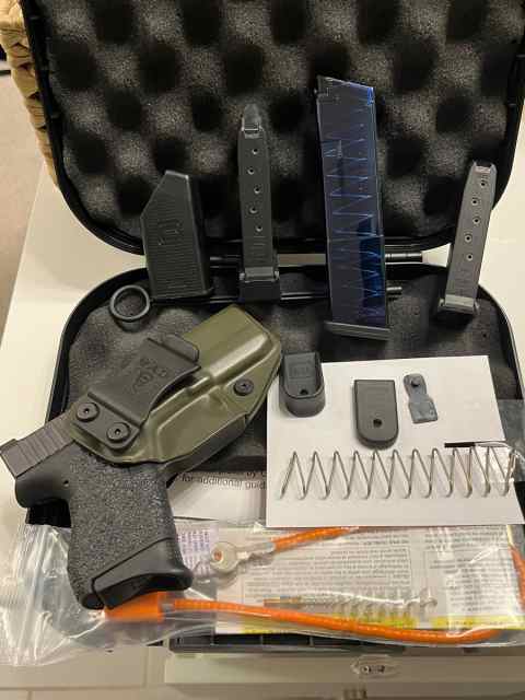 GLOCK 43, Trijicon HD XR Night Sights, &amp; more