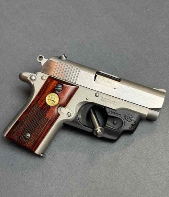 Colt Stainless Mustang  Pockelite .380 mini 1911 