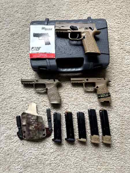 Sig P320 3.9” M18, Excel Cond, extras,+ opt extras