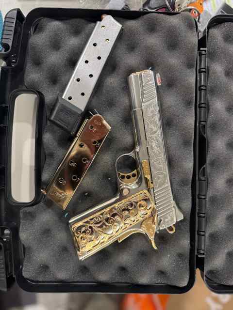 Gold plated Kimber .45