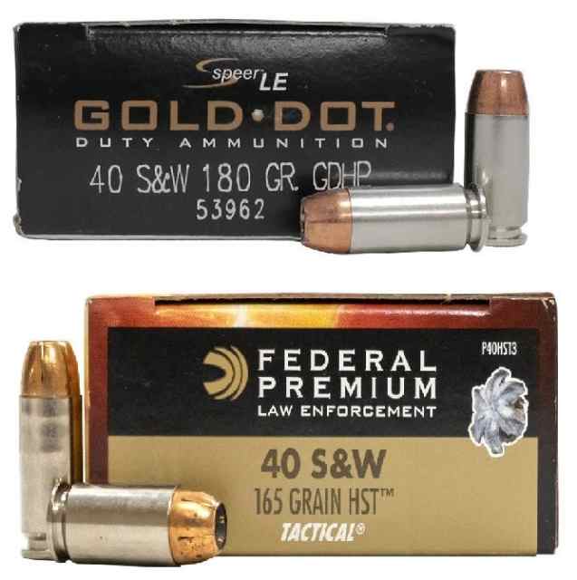 .40 S&amp;W Federal HST &amp; Speer LE GDHP  Ammo