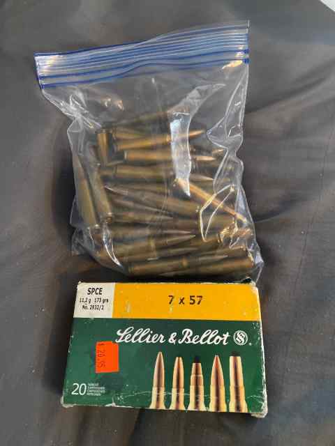 1970 FN 7X57 ammo 80 rounds “7mm Mauser”