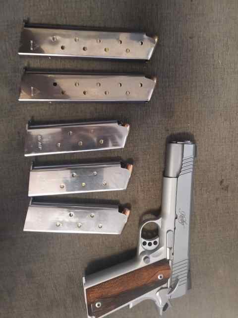 Kimber stainless LW, new night sights and 5 mags