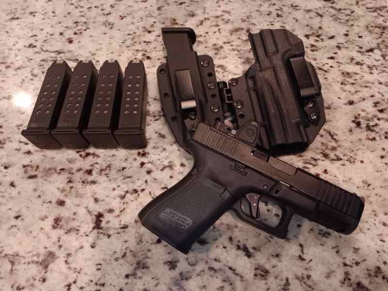 Glock19 gen5 Mos +trijicon 3.25 moa rmr timmney tr