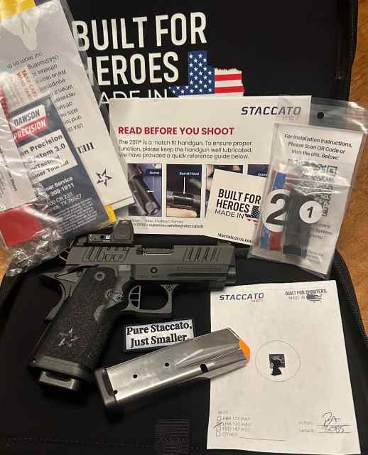 Staccato CS W/ Trijicon RMR DLC Barrel