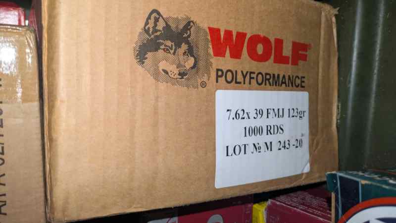7.62x39 Russian Wolf Polyformance FMJ 123gr