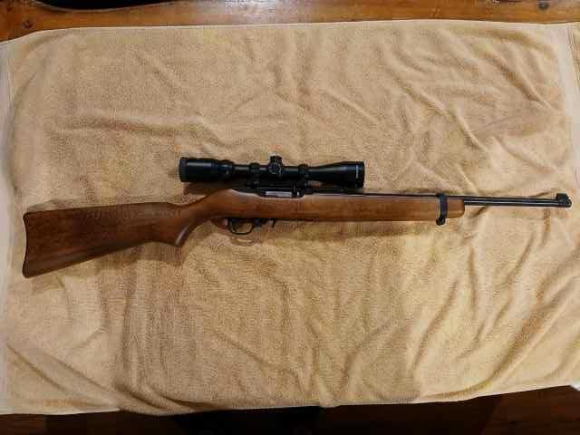Ruger 10/22 with 3x9 scope 