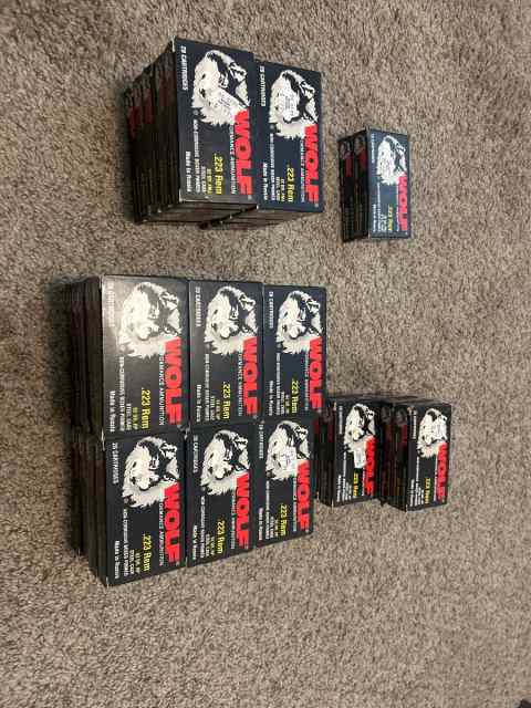 WOLF .223 REM Steel case Ammunition 