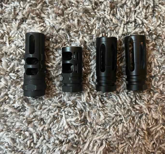 Flash hiders, muzzle brake, compensator 