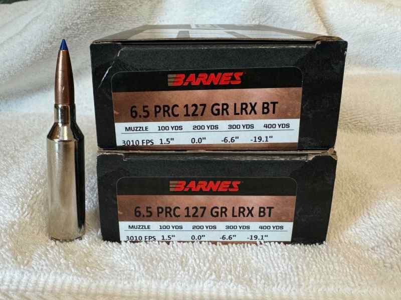 Barnes 6.5 PRC Ammo For Sale