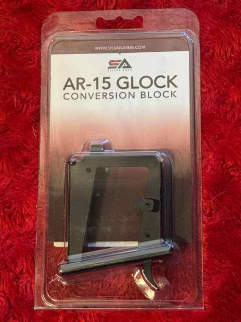 Sylvan Arms AR-15 to 9mm Glock Conversion Block