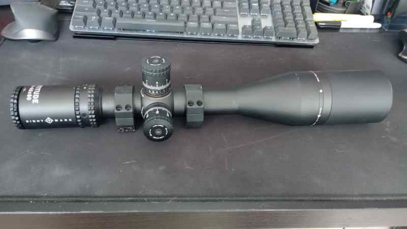 Sightmark Latitude 10-40x60 scope with base