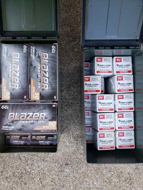 Blazer 9mm FMJ Brass Ammo