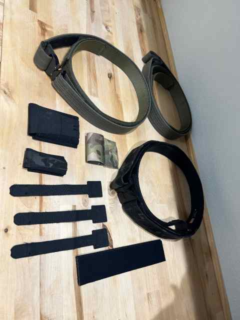 Blue alpha / esstac battle belts 