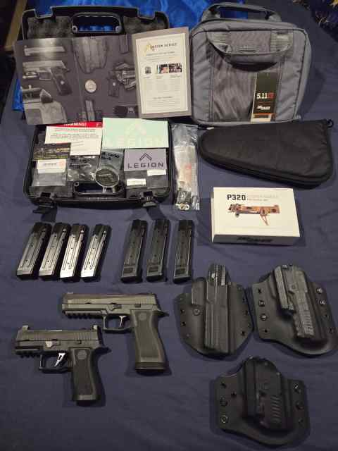 Sig P320 X5 Legion and X Compact 9MM With Extras