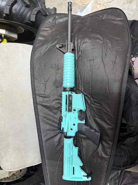 Tiffany Blue Ruger AR-15 5.56