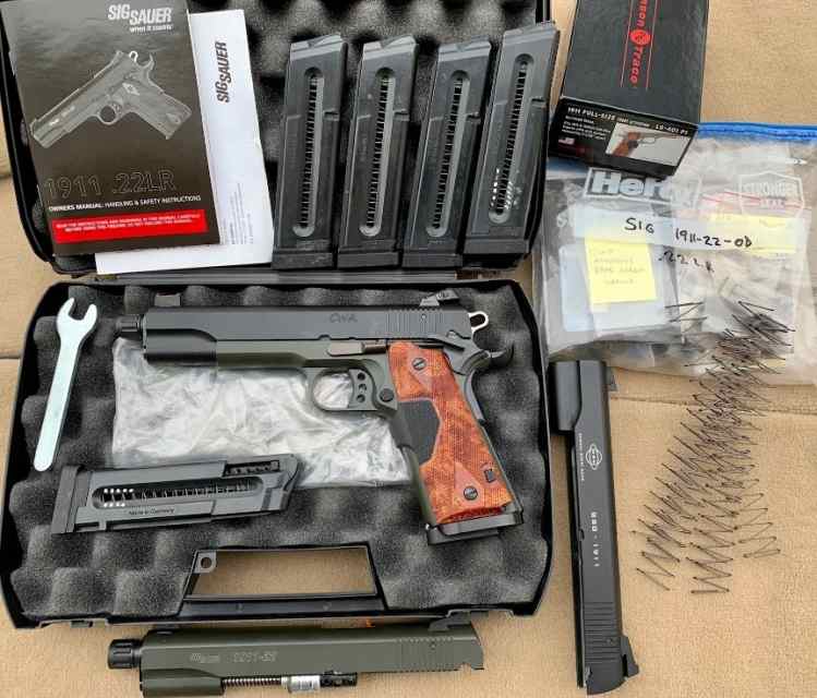 Sig Sauer 1911-22 - CWA - threaded bbl &amp; Crimson