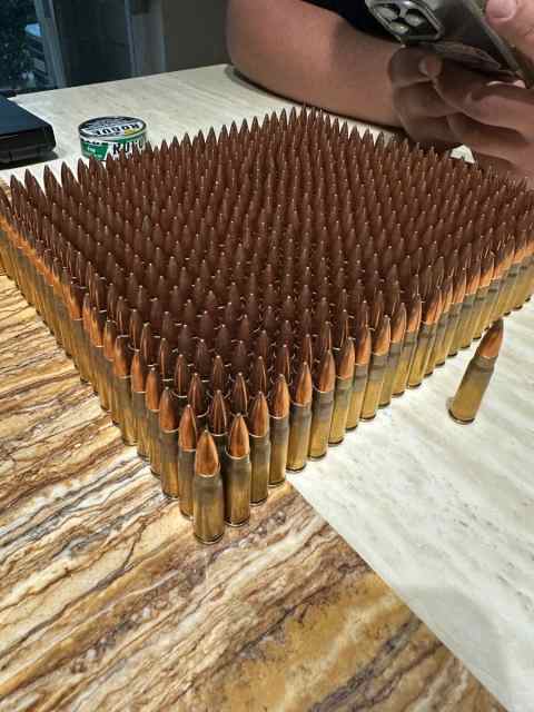 Brass 7.62x39 550 Rounds