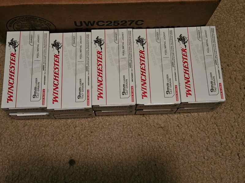 1500 rounds Winchester 9mm