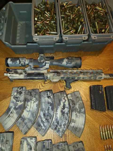 PSA 6.5 Grendel upper with ammo and mags