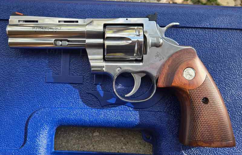 Colt Python 4.25&quot; Stainless 357 Mag