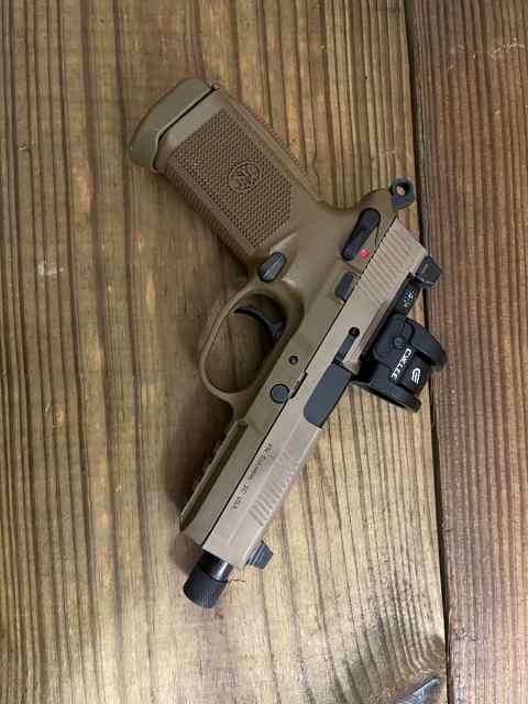 FN 45 Tactical with red dot