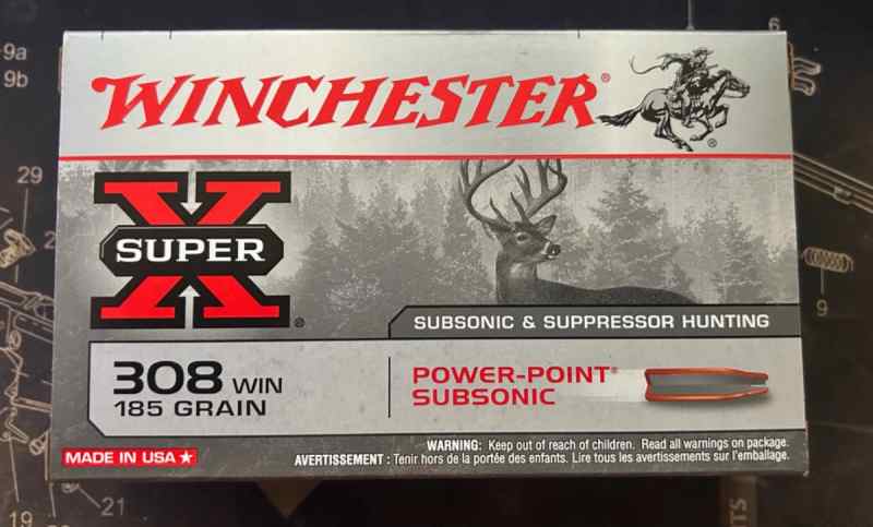 Subsonic 308 WIN. 185 gr. 