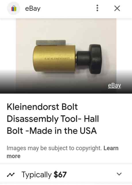 New Kleinendorst Bolt Disassembly Tool