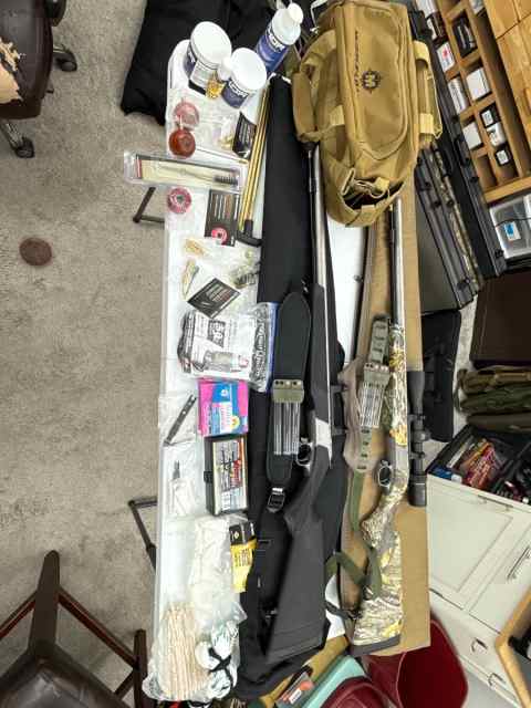 CVA Wolf 50 Cal Muzzle Loaders x 2 w/ Accessories 